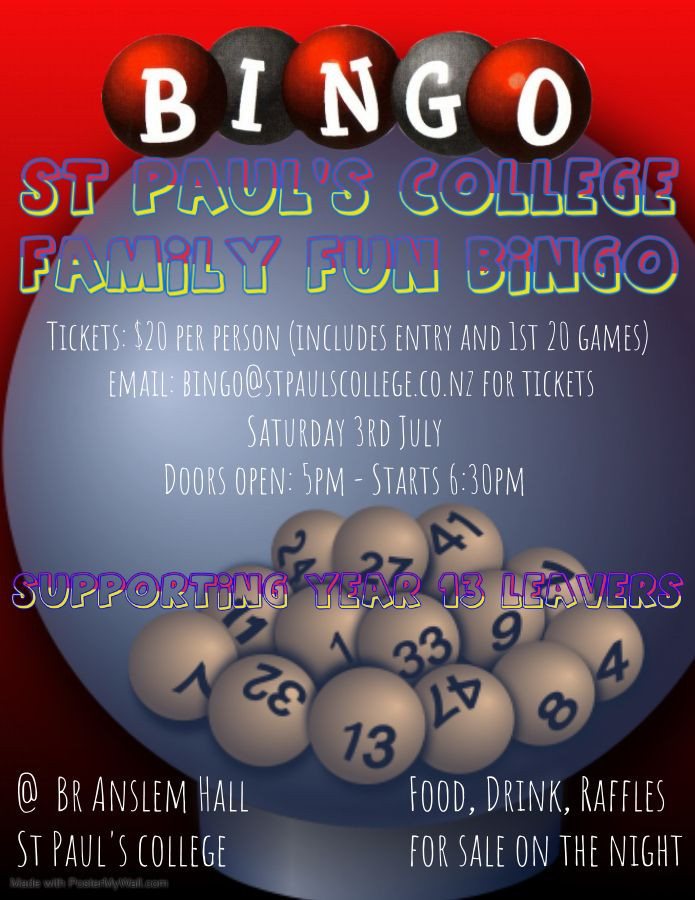 Updated Bingo Night Poster