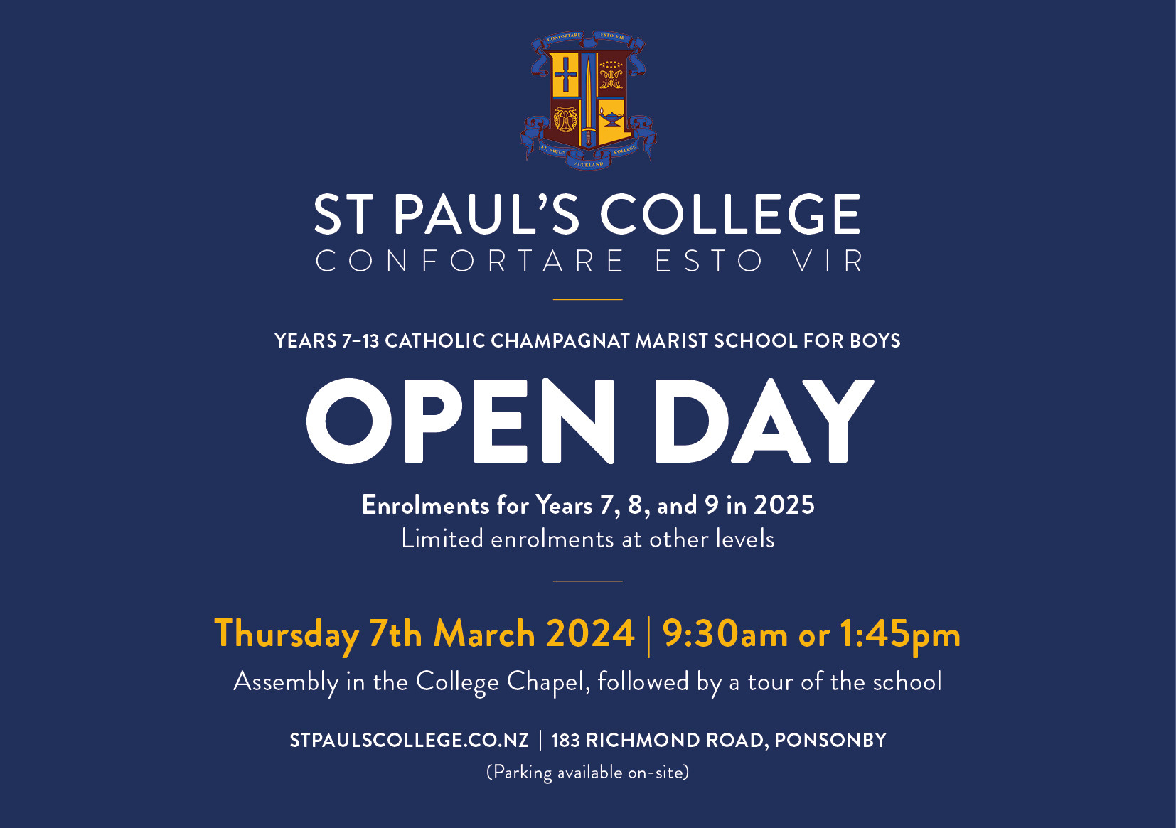 Open Day 2024 • St Paul’s College