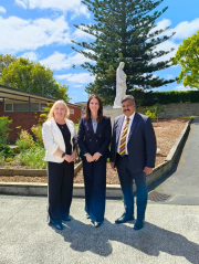 Hon Erica Stanford Visits
